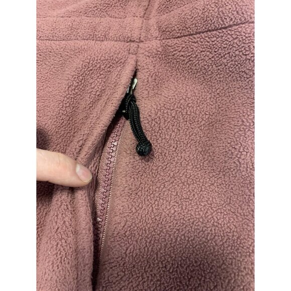L.L. Bean Dusty Rose Fleece Full Zip Jacket Size M - Picture 7 of 8